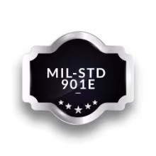 MIL-STD-901E badge